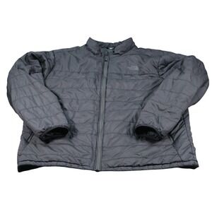 The North Face Jacket Mens 2XL Gray Puffer Insulated Full Zip Nylon Lined
